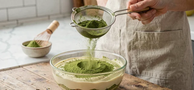 Découvrez comment personnaliser la recette du tiramisu au thé matcha de Michalak